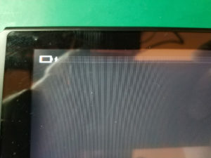 Uszkodzony rozmyty wyświetlacz Nintendo Switch